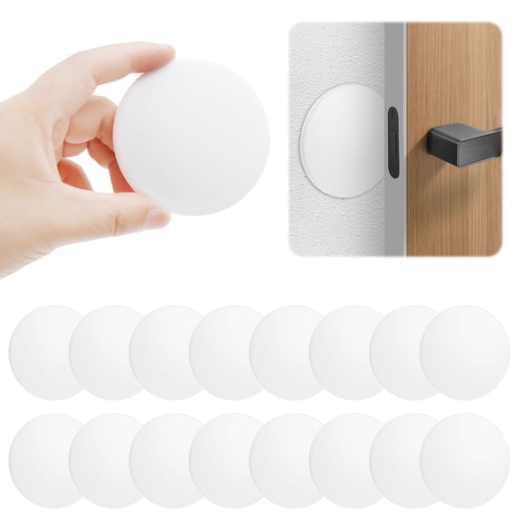 Threns 4/16Pcs Door Stopper Wall Protector Easy Install Door Knob Bumper Pad Sticky Wall Protector for Furniture Tile Marble Glass