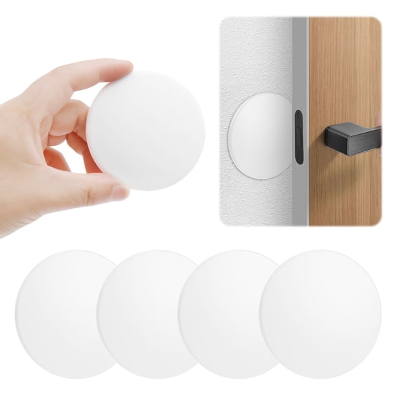 Threns 4/16Pcs Door Stopper Wall Protector Easy Install Door Knob Bumper Pad Sticky Wall Protector for Furniture Tile Marble Glass