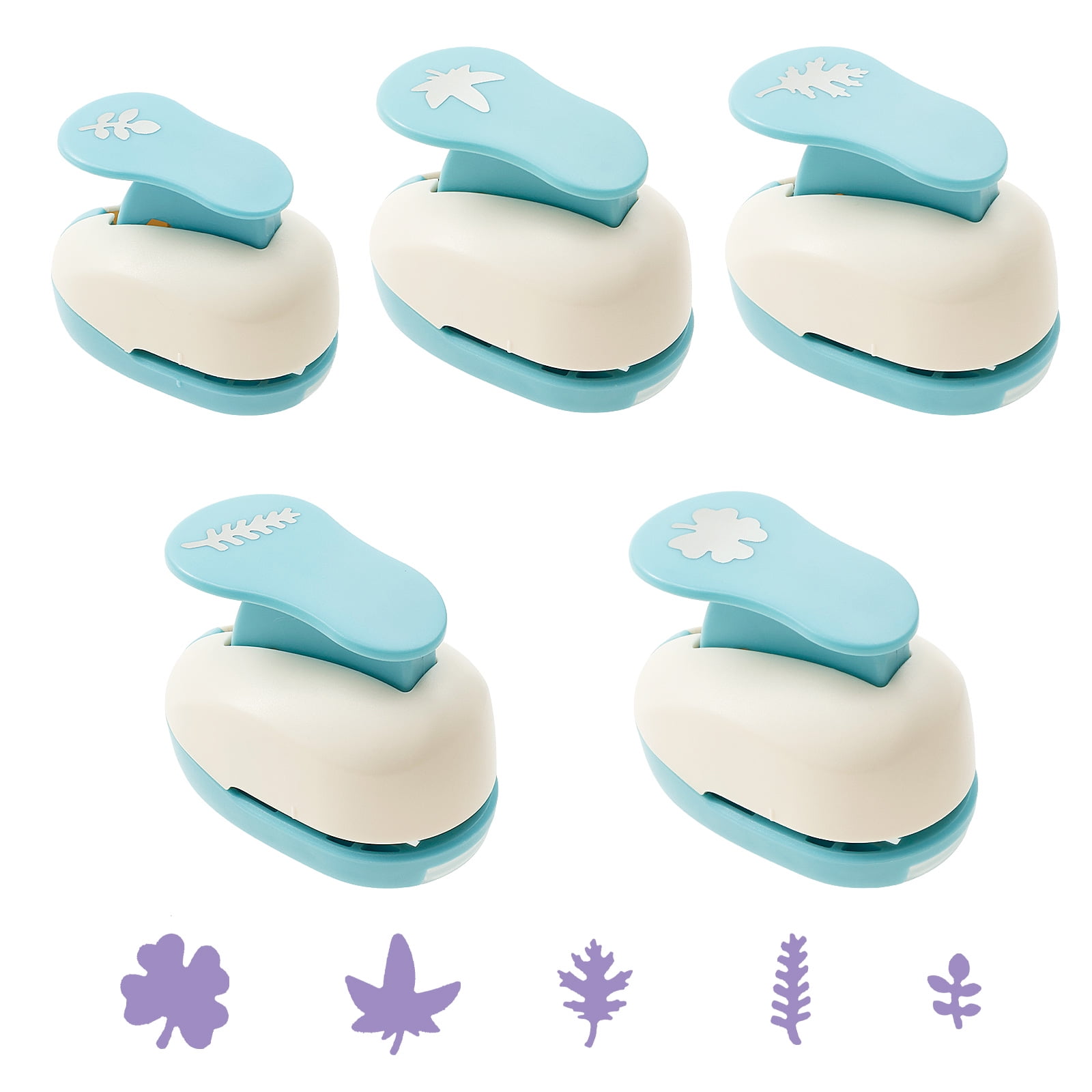 Threns 5 Pcs Paper Punch ABS and Zinc Alloy Craft Hole Punch Portable Paper Hole Puncher for DIY Scrapbooking Photo Album Card Making