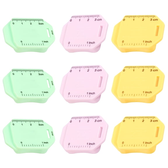 Threns 9 Pcs Magnetic Seam Guide Multifunctional Magnetic Sewing Guide with Scale Universal Sewing Accessories for Beginner Professional