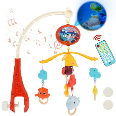 Threns Baby Crib Mobile Toy,Mobile for Crib,Hanging Mobile Arm with Music and Projection for Baby Nursery Room
