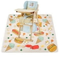 thumbnail image 1 of Threns Baby Splash Mat Non-slip High Chair Feeding Mat Waterproof Baby Splat Mat Cute Cartoon Baby Spill Mat High Chair Floor Mat, 1 of 1