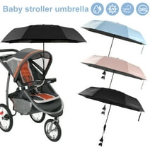 Threns Strollers Umbrella Sun Protection Stroller Parasol Portable Umbrella for Strollers,37",Black