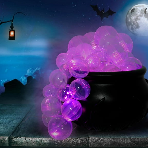 Threns Bubbling Cauldron Kit 10inch Light up Witch Bubble Bucket Set DIY Plastic Witches Cauldron Set for Halloween Home Party