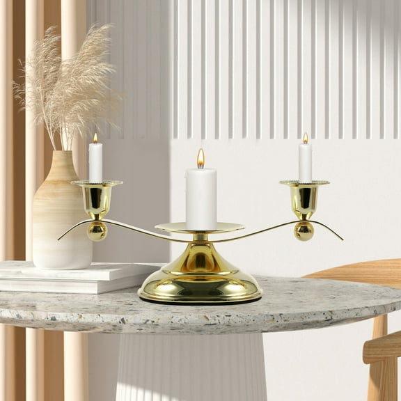 Threns Candle Holder Iron Candlestick Holders Decorative Metal Candle Holder for Events Anniversary Ceremony Birthday Party