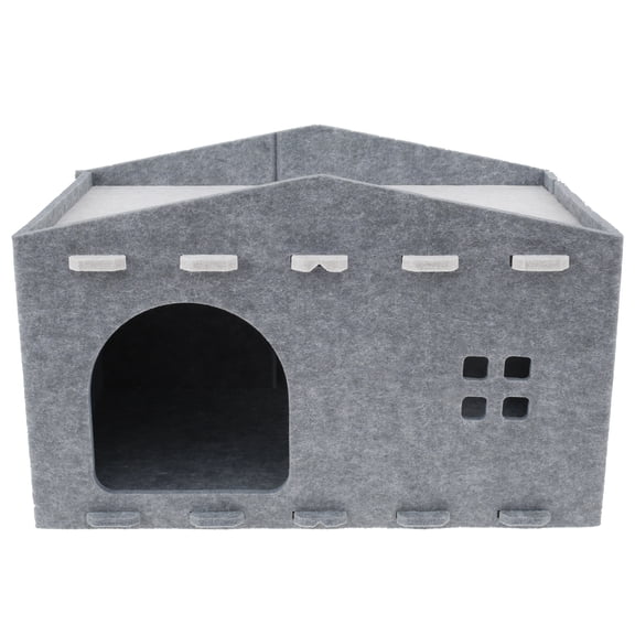 Threns Cat House for Indoor Cat Scratching Board Removable Cat Bed Safe Litter for Indoor Puppies Kittens Small Dogs