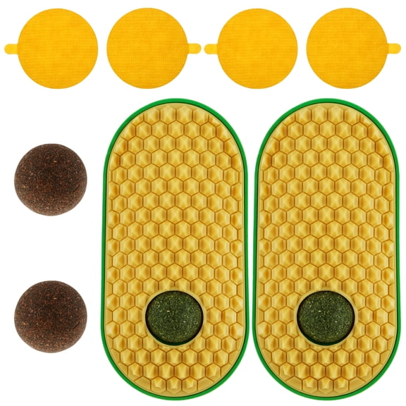 Threns Catnip Toy Ball Cat Toy Catnip Wall Ball Cat Licking Cat Face Shaving Cat Self Grooming Cat Container for Cats