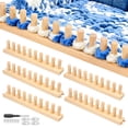 thumbnail image 1 of Chunky Blanket Loom Kit,76.77" Wooden Knitting Loom for Blankets,Bulky Blanket Loom Hand Knitting Kit for Beginners, 1 of 11