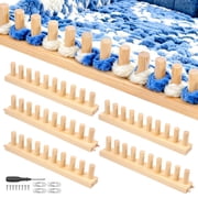 Chunky Blanket Loom Kit,76.77 Wooden Knitting Loom for Blankets,Bulky Blanket Loom Hand Knitting Kit for Beginners