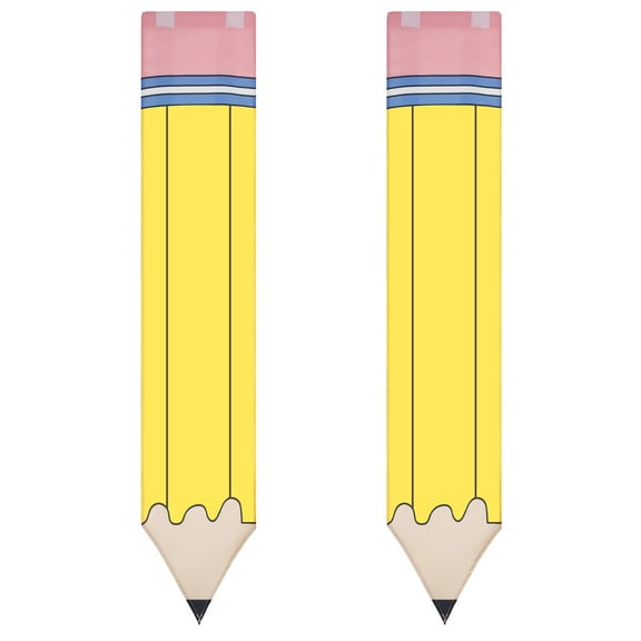 Threns Classroom Door Window Cover Adhesive Pencil Shaped Classroom Door Window Curtain Blackout Lockdown Shades with Fixing Loop for Nursery Teacher Office Room Decor