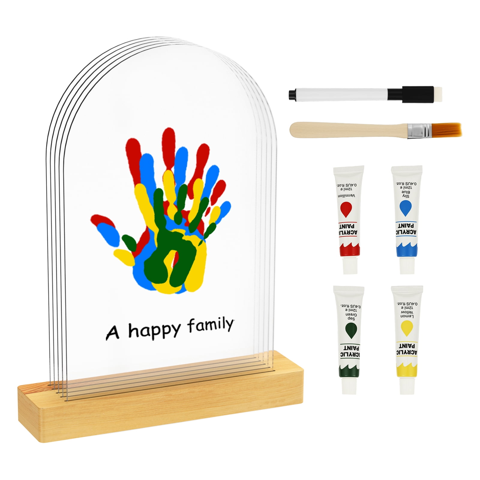Handprint Set Threns DIY Family Handprint Kit Personalized Baby Handprint Set ...