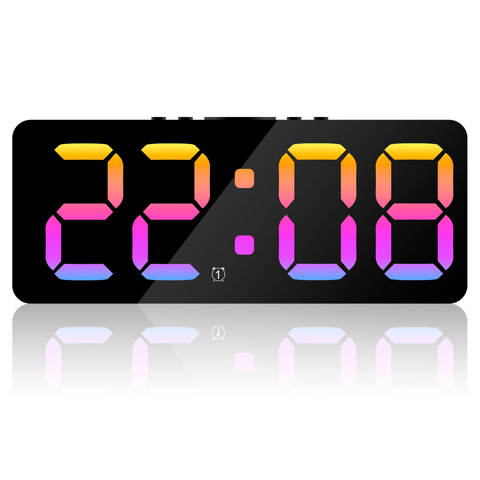 Threns Digital Alarm Clock Large LED Display Alarm Clock Snooze Bedside Threns Digital Alarm Clock Large LED Display Alarm Clock Snooze Bedside