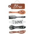thumbnail image 1 of Lzvxtym Dining Room Decoration,Wooden Bless Hanging Wall Sign,Bless the Food Before Us Farmhouse Kitchen Wall Decor,Multicolor,21.6" x 11.8", 1 of 11