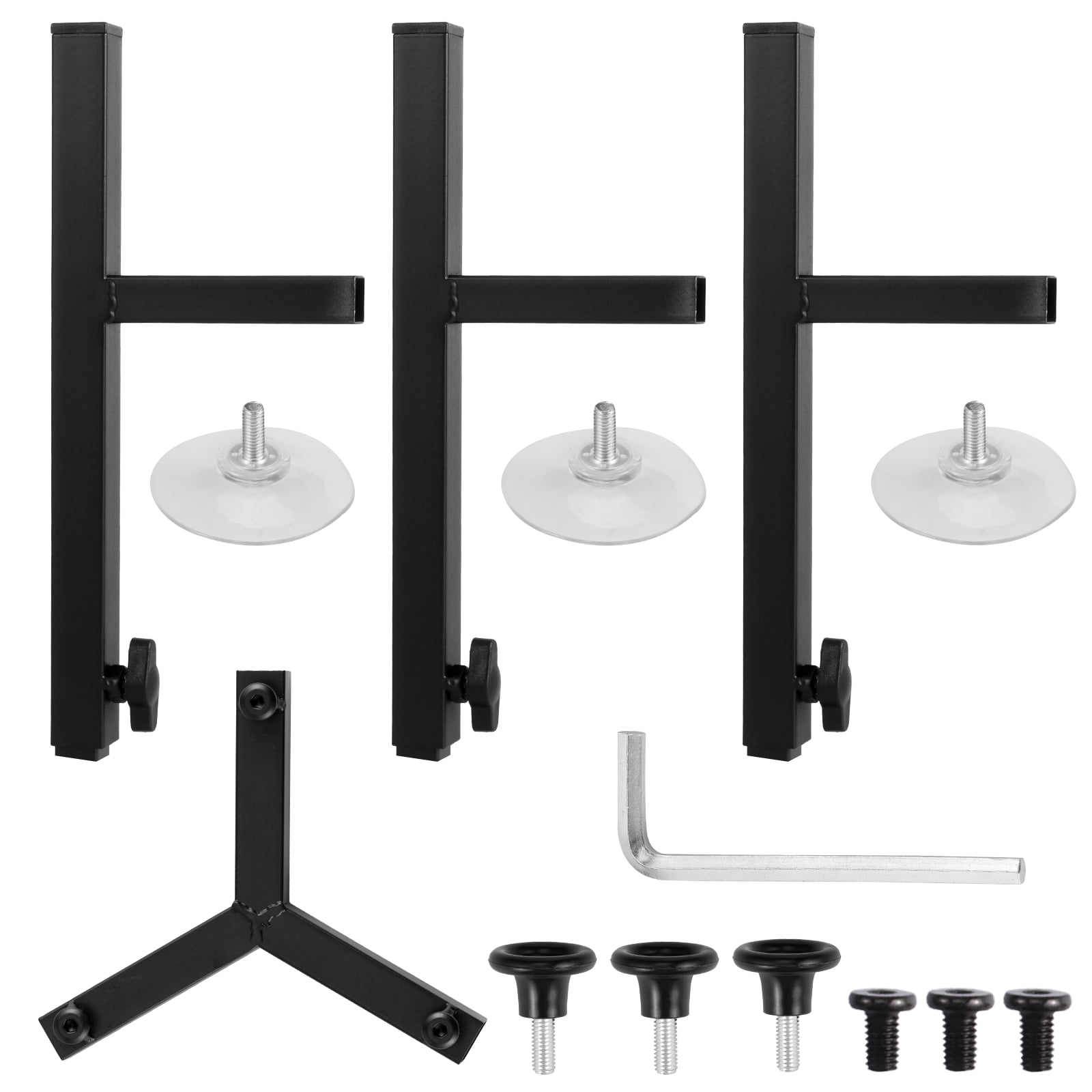 Threns Dog Bowl Stand Width and Height Adjustable Elevated Dog Bowl Stand Sturdy Metal Dog Food Bowl Stand Stable Raised Dog Bowl Stand for Large Dogs Pets(Bowl Not Included)