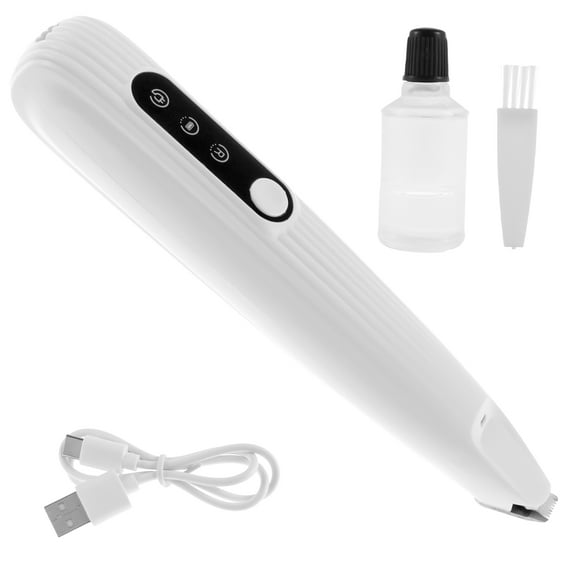 Keyohome Dog Paw Trimmer with LED Light,Pet Grooming Clippers,Portable Clippers for Paws Grooming Pets,White