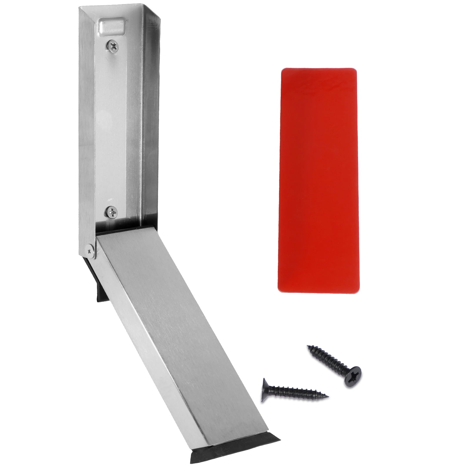 PaiPaiGo Hands-Free Door Stopper - No Drill, Self-Adhesive & Screw Mount, Kick-Down Floor Holder