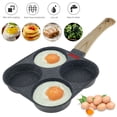 thumbnail image 1 of Threns Egg Frying Pan Aluminum 4 Holes Egg Frying Pan Nonstick Mini Egg Cooker Omelet Pan Egg Skillet, 1 of 8