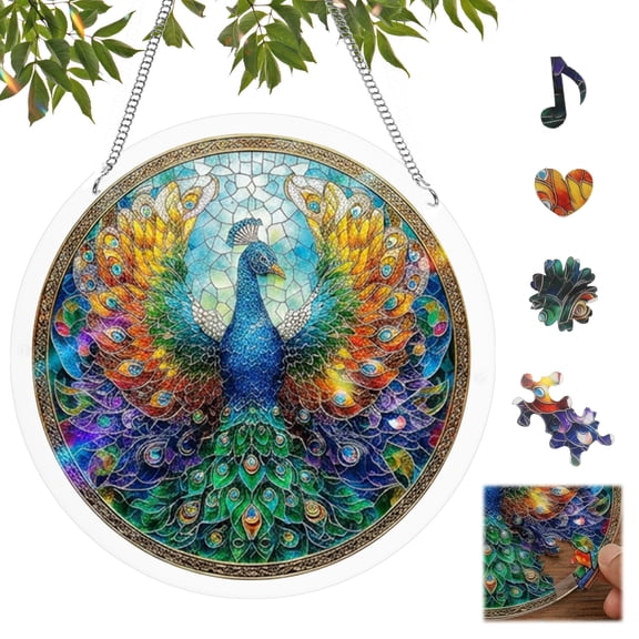Threns Hanging Diamond Art Kits for Adults Pendant Suncatcher, Special Shaped Crystal DIY Pearl Diamond Painting Kit, Gift for Spring Summer Window Wreath Decor