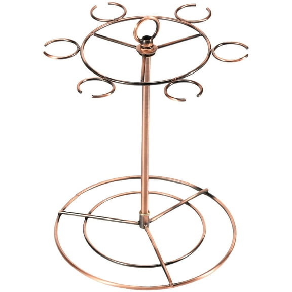 Threns Iron Champagne Tower for Wine Tasting Party Single or Double Tiers Detachable Cocktail Cup Tree Stand Stable Easy to Clean Cocktail Tasting Display Stand for Bar Wedding