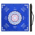 thumbnail image 1 of Threns Mahjong Mat with Rules, 31.5 Inch Square Mahjong Mats for Table, Quiet Noise Reduction Table Mat with Black Carrying Bag for Poker, Board Games, Tiles Game and Dominoes, 1 of 8