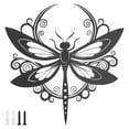 thumbnail image 1 of Threns Metal Dragonfly Wall Decor Elegant Dragonfly Metal Wall Art Delicate Fence Decoration for Living Room Garden Yard Patio Outdoor, 1 of 10