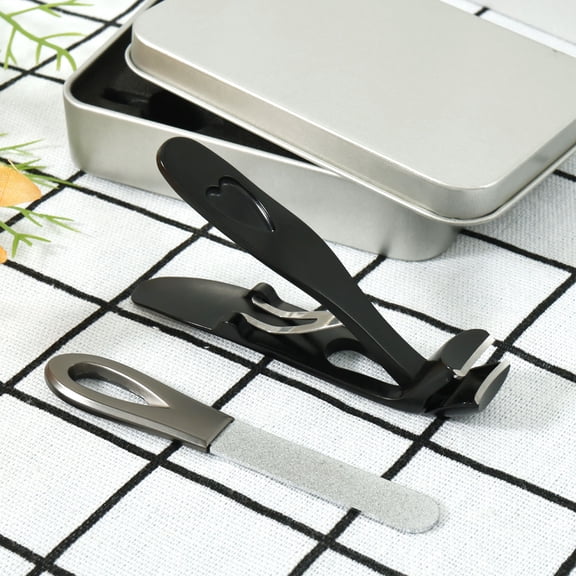 Threns Nail Clippers Ergonomic Toenail Clippers with Wide Jaw Opening with Nail File for Men Women