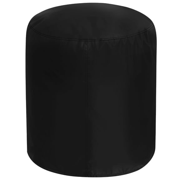 Threns Outdoor Round Grill Cover Fit Safe Dust Proof Vertical Round Smoker Cover Easy to Clean Kettle Grill Cover Solid Barrel Cover Fire Pit Cover for Protection