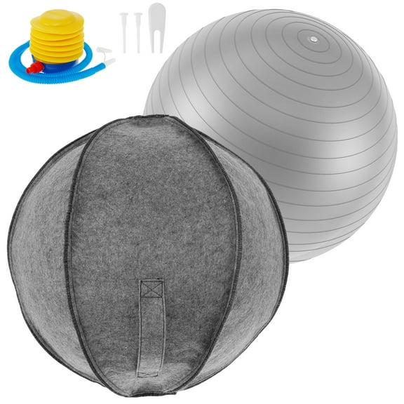 Threns PVC Plastic Dogs Herding Ball With Portable Handle Inflatable Pet Herding Ball Easy To Clean Australian Shepherd Herding Ball With Zipper Closure Cover for Agility Training