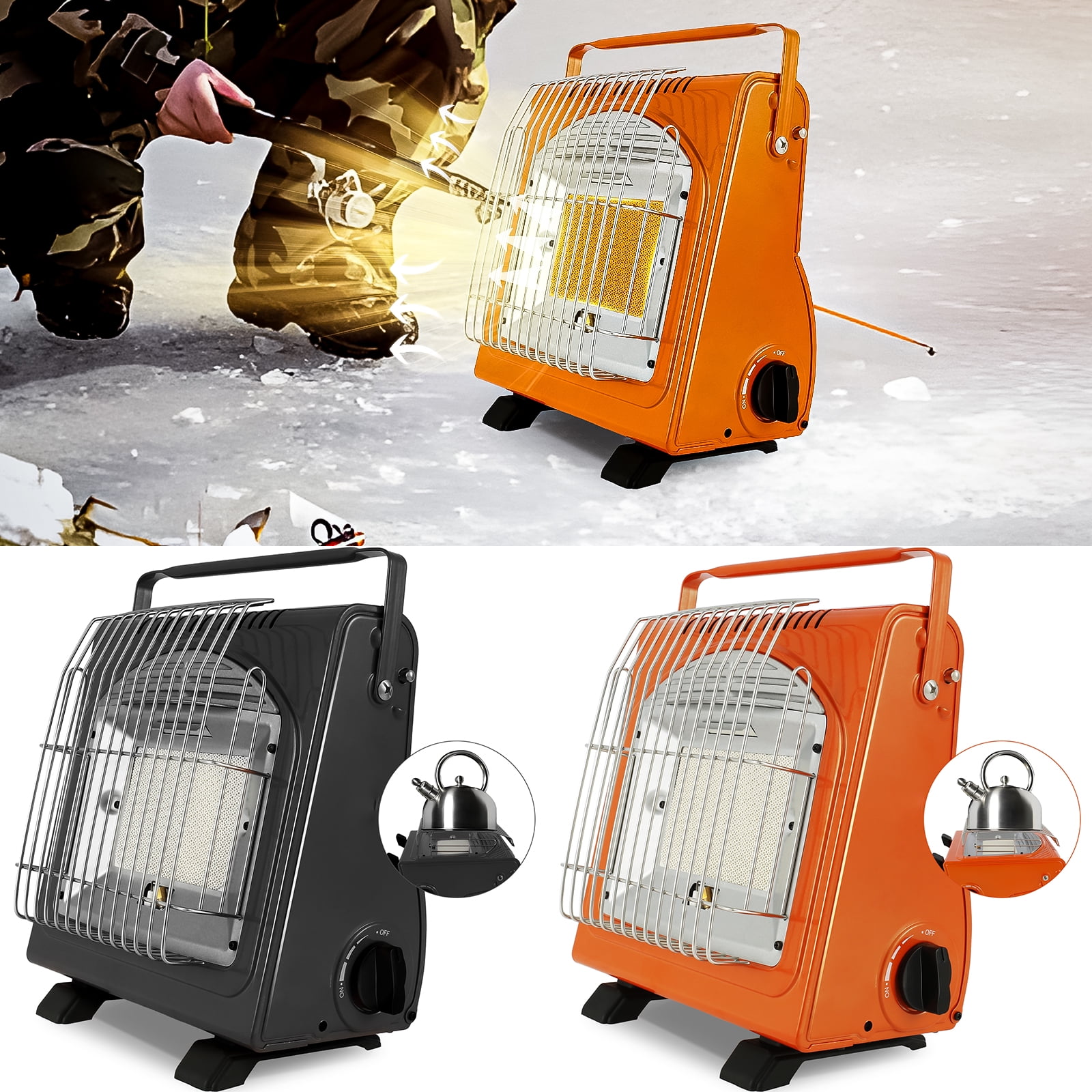 Threns Portable Gas Heater Adjustable Temperature Space Heater Portable