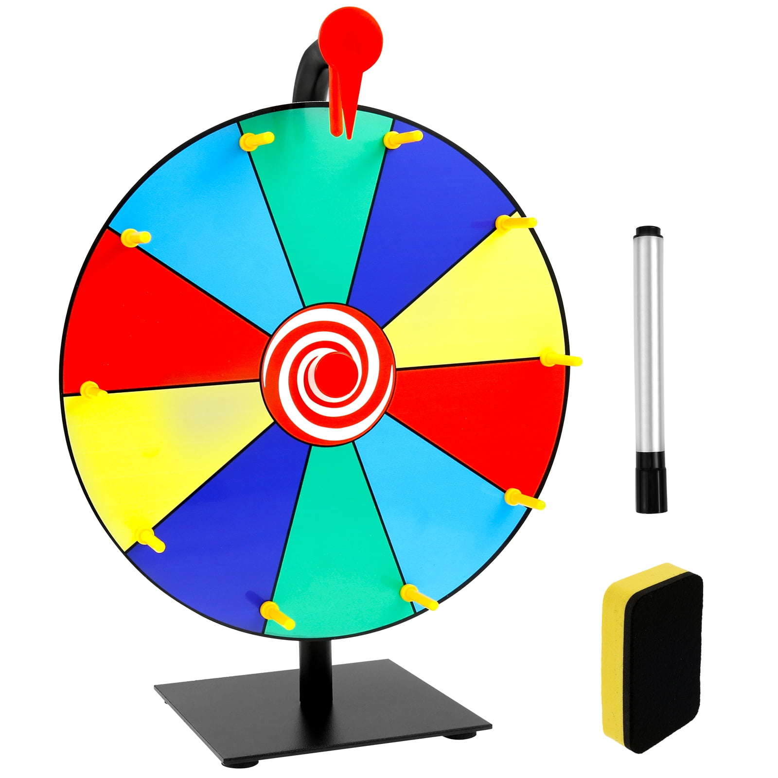 Threns Prize Wheel DIY Interactive Spin Wheel with Board Eraser and Pen ...