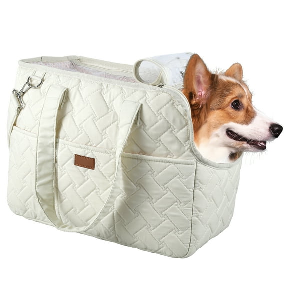 Threns Puppy Carrier Portable Pet Sling Carrier with Carrying Strap and Shoulder Strap Oxford Pet Carrier with Breathable Mesh Puppy Outdoor Travel Carrier Bag for Small Dogs Cats