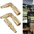 thumbnail image 1 of Threns RV Quick Connect Adapter Conversion Fitting 90° Elbow Propane Gas Fitting Low Pressure, 1 of 8