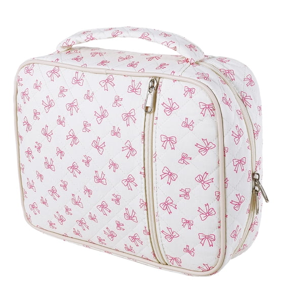 Threns Reusable Quilted Meal Bag Versatile Compartmental Meal Box Pouch With Handle for Work School Picnic Travel