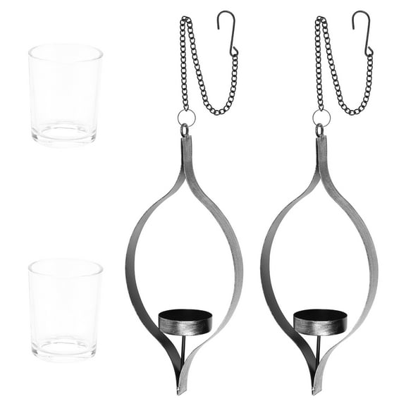 Threns Stable Wall Mount Candle Holder Set Metal Wall Candle Sconce Holder Versatile Wall Candle Sconces Hanging for Home Decoration