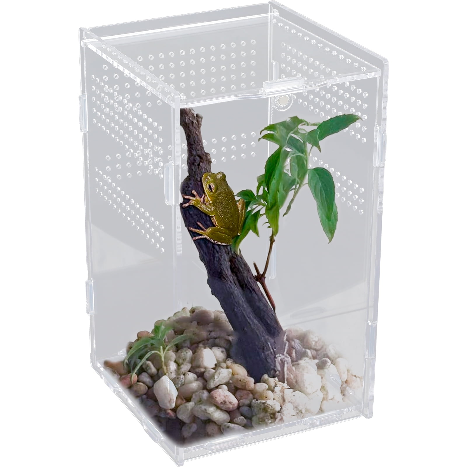 Threns Terrarium Enclosure Acranged Transparent Climbing Pet Feeding ...