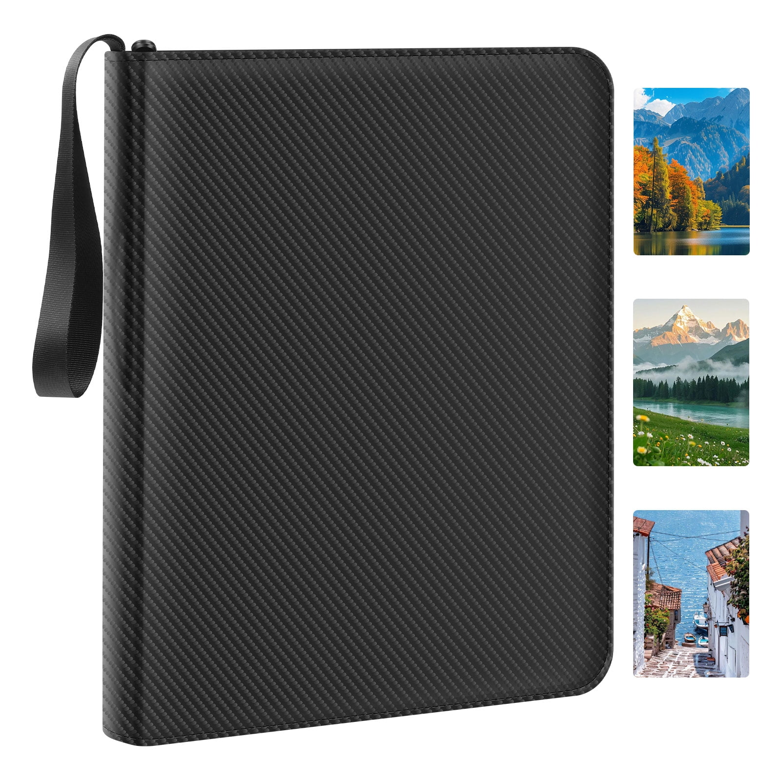 Threns Trading Card Binder, 9 Pocket Card Binder Holds 540 Cards with Double-Sided Sleeves, Premium Zipper Top Loader Card Collection Album, PU Card Folder Holder for MTG, TCG, Baseball, Sports Cards
