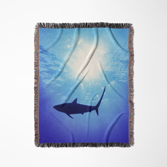 Thresher Shark Found In Open Deepwater In The Bahamas, Woven Blanket