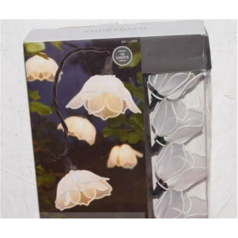 Threshold 10ct String Lights White Flower