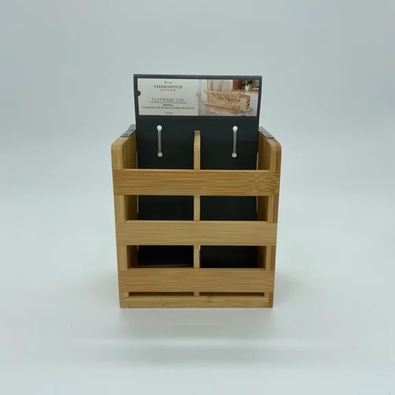 Threshold Bamboo Flatware Cup Compatible With Threshold Bamboo Drying Rack