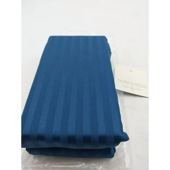 Threshold Damask Standard/Queen Pillow Sham Graphite Blue 100% Cotton 20X36In