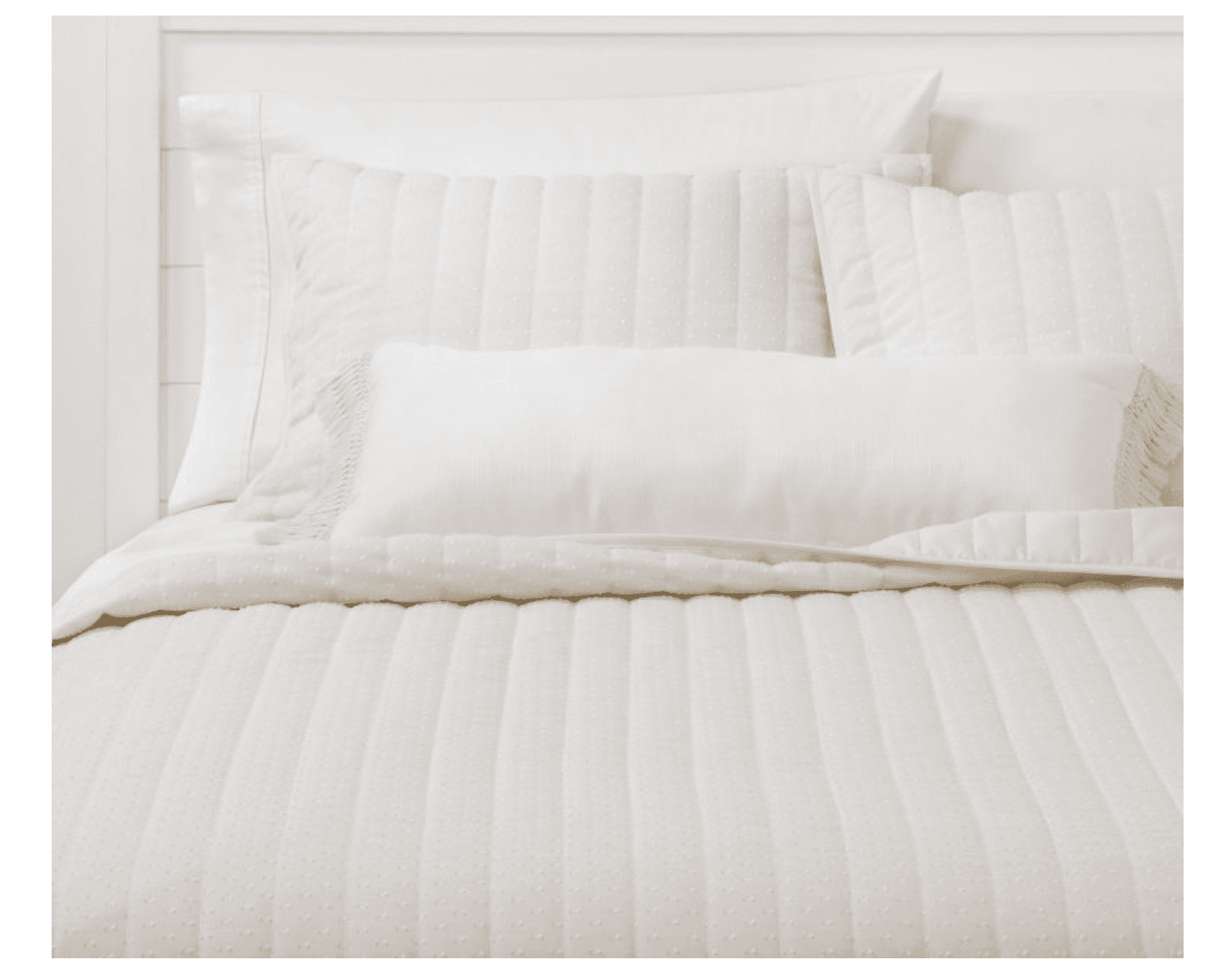 Threshold Fairlawn 4pc Quilt Set, Ivory, Full/Queen