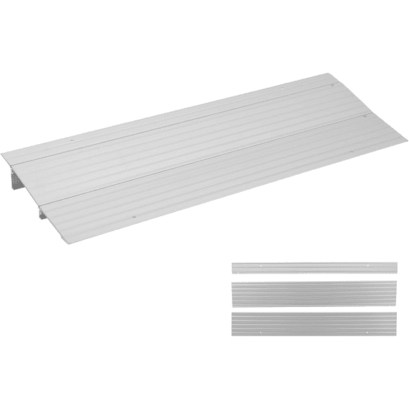 Threshold Ramp with 700 LB Capacity for Wheelchairs,Aluminum Alloy Entry Ramp for Home Doorways