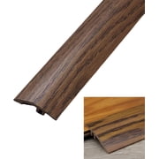 Threshold Ramps for Doorways Floor Transition Strip, 2025 New Self Adhesive PVC Door Threshold Ramp Transition Strip, for Entry, Carpet, Tile, Wheelchair, Threshold Reducer 3/4 Inch Brown