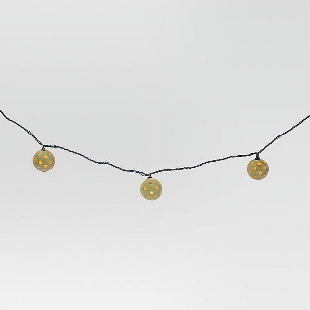 Threshold UL 10ct Indoor/Outdoor String Light, Plastic Globe Cover