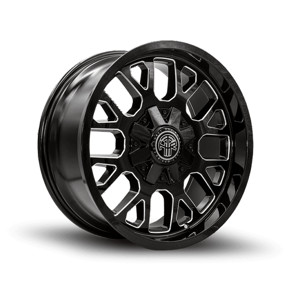 Thret Offroad Attitude 802 20x9 +18 Black Milled Wheel 6x135 6x139.7 (QTY 1)