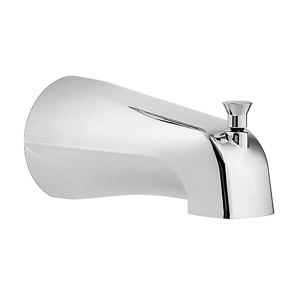 Chrome Wall Mounted Tub Spout with Diverter
