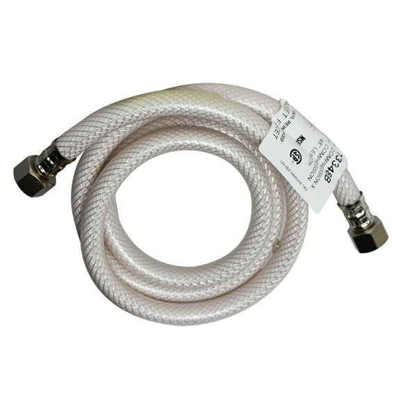 Thrifco 4400453 3/8 Inch Comp x 3/8 Inch Comp Flexible Braided PVC 36 Inch Extended Faucet Riser