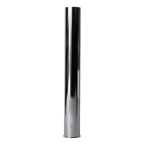 Thrifco 4400638 1-1/2 Inch X 12 Inch Chrome Plated Brass Tubular Flanged Tailpiece - 22 Gauge