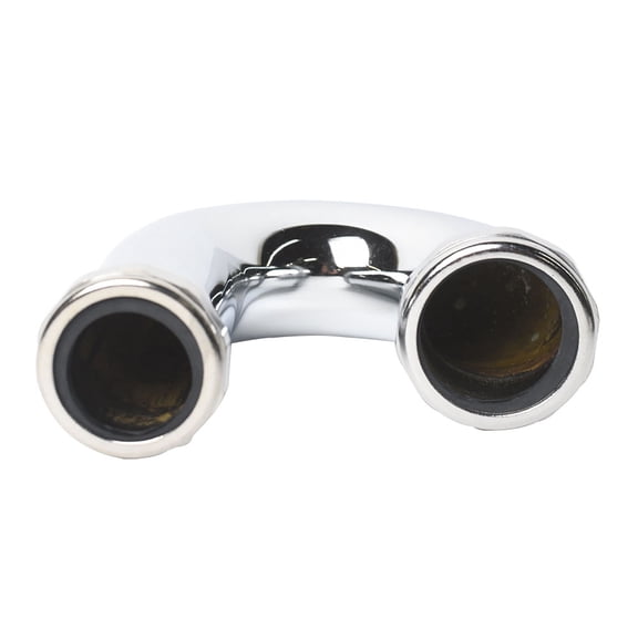 Thrifco 4400652 1-1/2 Inch x 1-1/4 Inch Chrome Plated Brass Tubular J-Bend - 22 Gauge