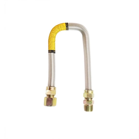 Thrifco 4400693 5/8 Inch OD X 1/2 Inch ID - 3/4 Inch MIP x 3/4 Inch FIP , 18 in Length Stainless Steel GAS FLEX